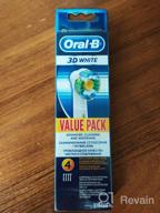 img 1 attached to Oral-B Genuine 3D White Replacement Toothbrush Heads, Electric Toothbrush Refills, Whiten Teeth by Polishing & Stain Removal, Pack of 4 review by Thai Duc Bach ᠌