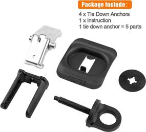 img 1 attached to 🔌 Truck Bed Tie Down Anchors for Chevy Silverado/GMC Sierra 2014-2021, Chevy Colorado/GMC Canyon 2015-2021, Set of 4, Part Number 23146899