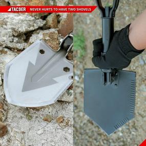 img 1 attached to TAC9ER Ultimate Shovel Bundle: Your Go-To Camping And Car Emergency Kit Tool Set Featuring TAC9ER Entrenching Tool Shovel And Tactical Multitool 15-In-1 Shovel.