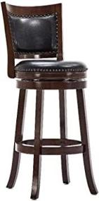 img 2 attached to 29-Inch Boraam Bristol Cappuccino Bar Height Swivel Stool