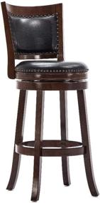 img 1 attached to 29-Inch Boraam Bristol Cappuccino Bar Height Swivel Stool