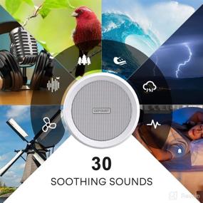 img 3 attached to 🔉 Cefoust White Noise Machine: Portable Sound Machine with 30 Soothing Sounds for Baby, Adults, Kids - Auto-Off Timer, Adjustable Audio Size (White)