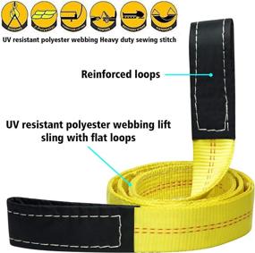 img 1 attached to Robbor Webbing Straps Reinforced Recovery