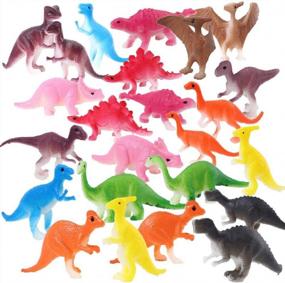 img 2 attached to 24 Pack Dinosaur Easter Eggs With Mini Toys For Boys | Easter Basket Stuffers And Egg Hunt | Easter Gift Ideas