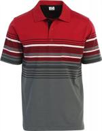 upgrade your wardrobe with gioberti's yarn dye striped polo shirt with pocket - perfect for the stylish men! logo
