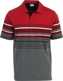 img 4 attached to Upgrade Your Wardrobe With Gioberti'S Yarn Dye Striped Polo Shirt With Pocket - Perfect For The Stylish Men!