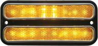 premium 18-led front side marker light with stainless steel trim for 1968-1972 chevy truck by united pacific логотип