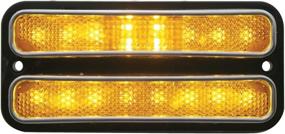 img 4 attached to Premium 18-LED Front Side Marker Light with Stainless Steel Trim for 1968-1972 Chevy Truck by United Pacific