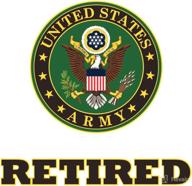 🎖️ retired us army decal sticker логотип