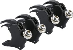 img 4 attached to 🏍️ 49mm Detachable Windshield Clamps for Harley VRSCA VRSCAW 2002-2010, VRSCB 2004-2005, VRSCX 2007, XL1200X 2016-later, and Dyna Models (Black)