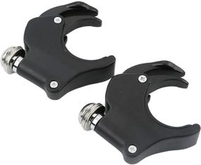 img 1 attached to 🏍️ 49mm Detachable Windshield Clamps for Harley VRSCA VRSCAW 2002-2010, VRSCB 2004-2005, VRSCX 2007, XL1200X 2016-later, and Dyna Models (Black)