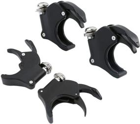 img 3 attached to 🏍️ 49mm Detachable Windshield Clamps for Harley VRSCA VRSCAW 2002-2010, VRSCB 2004-2005, VRSCX 2007, XL1200X 2016-later, and Dyna Models (Black)