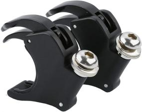 img 2 attached to 🏍️ 49mm Detachable Windshield Clamps for Harley VRSCA VRSCAW 2002-2010, VRSCB 2004-2005, VRSCX 2007, XL1200X 2016-later, and Dyna Models (Black)