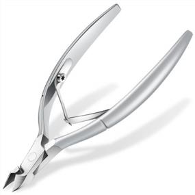 img 4 attached to Cuticle Trimmer Cuticle Cutter Nippers - Ejiubas Cuticle Remover Tool Professional Stainless Steel Cuticle Scissors Manicure Pedicure Tool For Fingernails Not Include Cuticle Pusher Silver Christmas