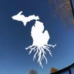 northern dock michigan roots sticker logo