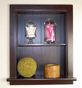 img 3 attached to Dark Brown 14x18 Recessed Aiden Wall Niche with Beadboard Back by Fox Hollow Furnishings