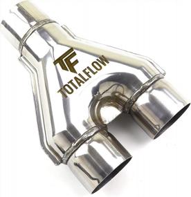 img 4 attached to TOTALFLOW TF-SY3025 3" Inlet To 2.5" Dual Outlets Y-Pipe Made Of 409 Stainless Steel - Optimal Performance Exhaust System Upgrade