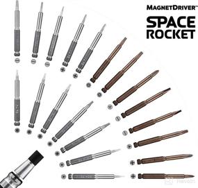 img 1 attached to 🛠️ 27-Piece Space Rocket Precision Screwdriver Kit by Magnet Driver: Ideal Tool Set for Small Appliance and Electronic Repair, with Magnetic Extender for DIY Projects