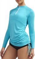 stay protected from the sun with ewedoos women's rash guard - upf 50+ swim tops and outdoor clothing for hiking, surfing and fishing logo