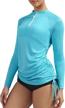 stay protected from the sun with ewedoos women's rash guard - upf 50+ swim tops and outdoor clothing for hiking, surfing and fishing logo