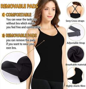 img 3 attached to Flaunt Your Figure: KOCLES Women'S Seamless Compression Tank Tops For A Sleek Silhouette