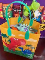 img 1 attached to Dinosaurs Party Favor Treat Bags With Handles, Dinosaur Candy Bags For Kids Birthday Party, Party Supply Decorations Pack Of 12 review by Matt Mosley