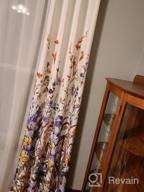 img 1 attached to Kotile Purple Floral Print Curtains - Grommet Top Room Darkening Thermal Insulated Living Room Drapes, 84 Inches Long (2 Panel Sets, 52 X84 Inch) review by Ali Mitchell