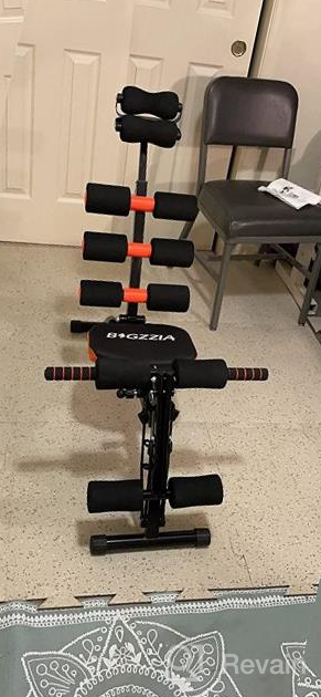 img 1 attached to Bigzzia Abdominal Trainer: Your Ultimate Fitness Crunch Machine With Core & Abs Rocket Exercise Chair, Level-Adjustable Bench, And Foam Roller Handles For Effective Workout Training review by Frank Bruton