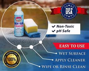 img 1 attached to 🔥 Quick N Brite Heavy Duty Hot Tub Cleaner: Powerful Spa Cleaning Solution for Jetted Tubs, Whirlpools, Fiberglass & More - Includes Sponge and Cloth, 32 oz, 1-Pack