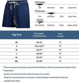 img 2 attached to Zengjo Mens Sweat Athletic Gym Shorts With Pockets 6" Drawstring Elastic Waist Lounge Shorts
