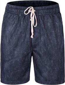 img 3 attached to Zengjo Mens Sweat Athletic Gym Shorts With Pockets 6" Drawstring Elastic Waist Lounge Shorts