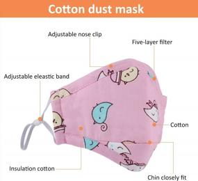 img 1 attached to Protect Your Kids With Aniwon'S PM2.5 Dust Mask: Washable, Breathable And Adjustable