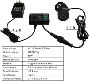img 3 attached to 🐠 Enhance Your Aquarium with DOMICA Aquarium Wave Maker Power head: Perfect for 10 to 50 Gallon Fresh or Saltwater Tanks!
