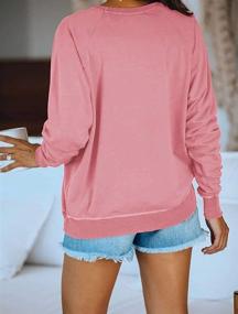 img 3 attached to Women'S Casual Crew Neck Sweatshirts: PRETTODAY Long Sleeve Solid Tunic Tops Loose Pullovers