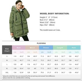 img 3 attached to PLIDINNA Womens Thickened Winter Hooded Women's Clothing via Coats, Jackets & Vests