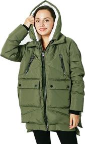 img 1 attached to PLIDINNA Womens Thickened Winter Hooded Women's Clothing via Coats, Jackets & Vests
