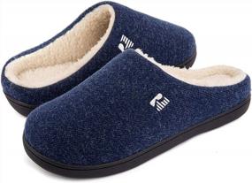 img 4 attached to Men'S Sherpa-Lined Memory Foam Clog Slipper By RockDove