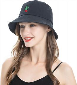 img 2 attached to Get Trendy With ZLYC'S Embroidered Unisex Bucket Hat For Summer