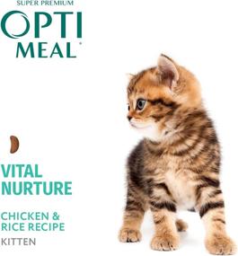 img 1 attached to 🐾 Optimeal Vital Nurture Kitten Food - Made in Ukraine - Dry Recipe for Optimal Digestion, Delicious Cat Food with Immunity Support for Kittens (2.8lbs Total (2-Pack), Chicken & Rice)