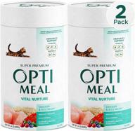 🐾 optimeal vital nurture kitten food - made in ukraine - dry recipe for optimal digestion, delicious cat food with immunity support for kittens (2.8lbs total (2-pack), chicken & rice) logo