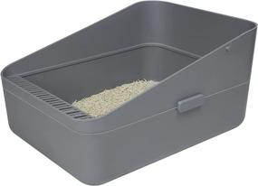 img 4 attached to 🐱 RIZZARI Enclosed Cat Litter Box - Anti-Splashing & Easy to Clean - Ideal for Small Cats