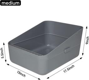 img 3 attached to 🐱 RIZZARI Enclosed Cat Litter Box - Anti-Splashing & Easy to Clean - Ideal for Small Cats