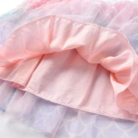 img 2 attached to DXTON Litter Dresses Sleeves Birthday Girls' Clothing : Dresses