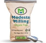 🌾 organic whole grain layer feed by modesto milling - 25 lbs; sku# 5067 logo