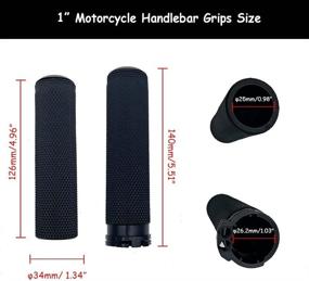 img 2 attached to Motorcycle Handlebar Handgrips Touring Sporster