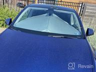 img 1 attached to Motrobe Tesla Model Y Glass Roof Sunshade Front & Rear Top Windows Sun Shade Won'T Sag With Skylight Reflective Covers Black Set Of 4 review by Muharik Khalifa