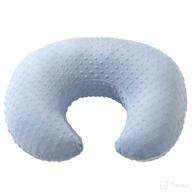 👶 ultra-soft blackleaf baby minky nursing pillow cover: perfect slipcover for breastfeeding moms - fits standard infant nursing pillows (baby blue) logo