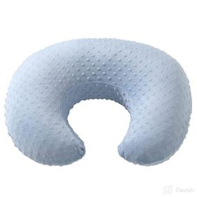 img 4 attached to 👶 Ultra-Soft Blackleaf Baby Minky Nursing Pillow Cover: Perfect Slipcover for Breastfeeding Moms - Fits Standard Infant Nursing Pillows (Baby Blue)