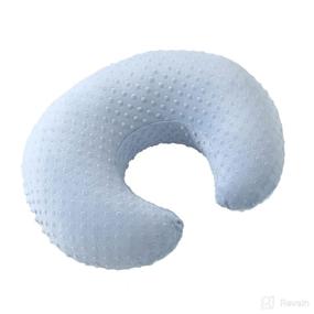 img 3 attached to 👶 Ultra-Soft Blackleaf Baby Minky Nursing Pillow Cover: Perfect Slipcover for Breastfeeding Moms - Fits Standard Infant Nursing Pillows (Baby Blue)