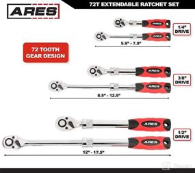 img 2 attached to ARES 42055 3-компонентный 72-зубчатый выдвижной храповик